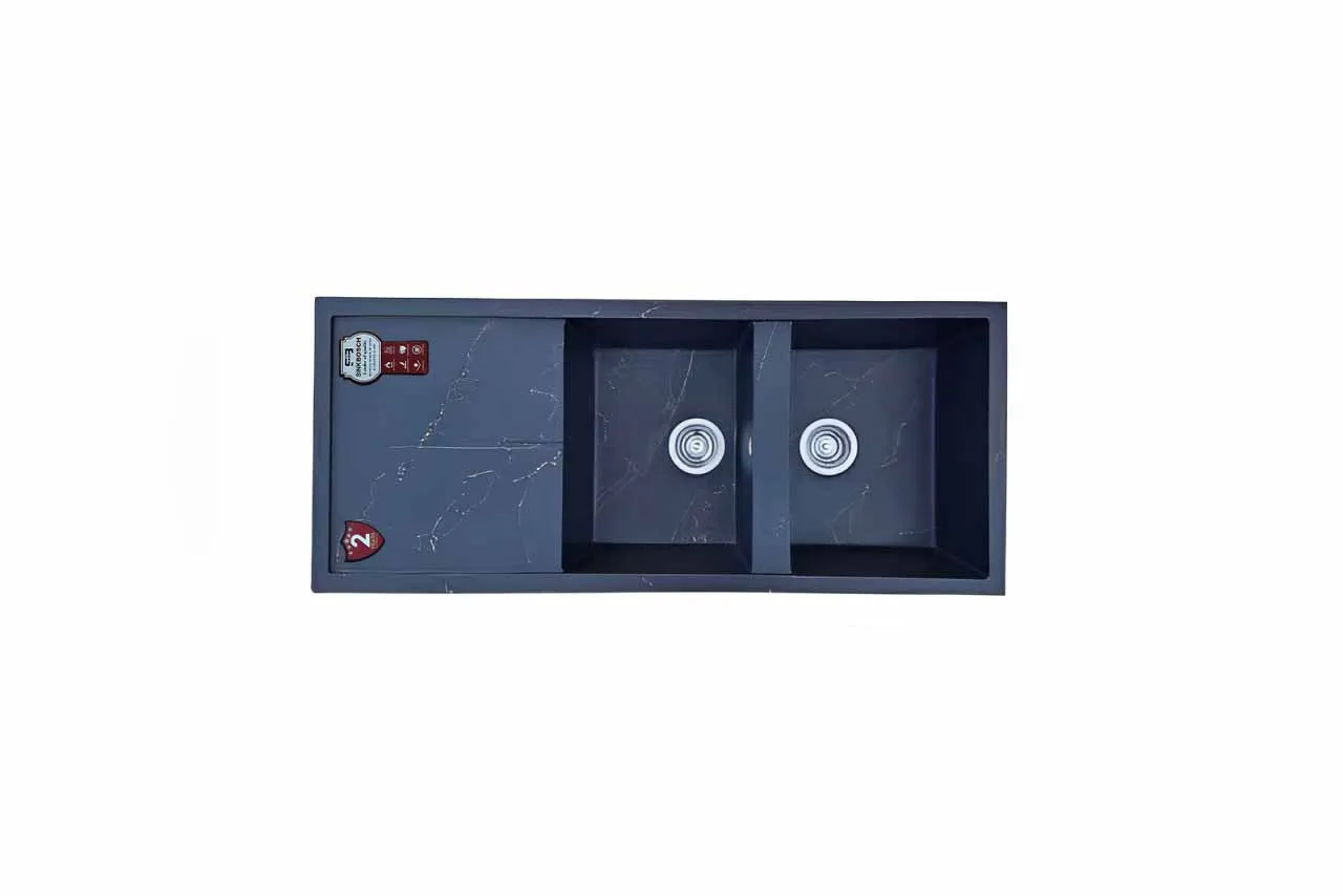 سینک ظرفشویی گرانیتی مدل H1002 - نمای زاویه دار